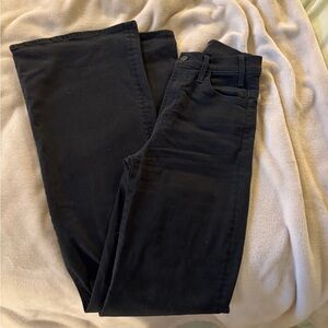 EUC MOTHER Hustler Roller Heel Jeans in Black 25/0